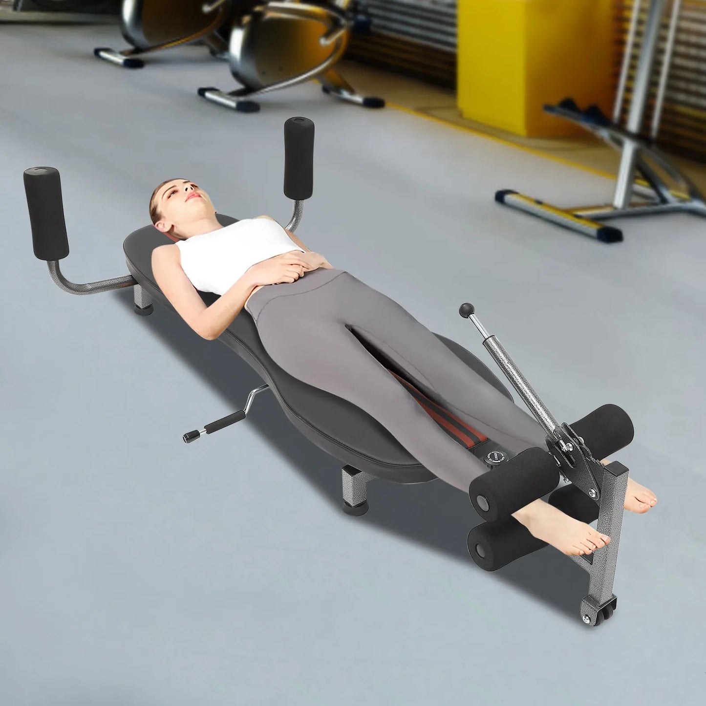 Back Stretch Decompression Inversion Table Bench With 330 Lbs Capacity