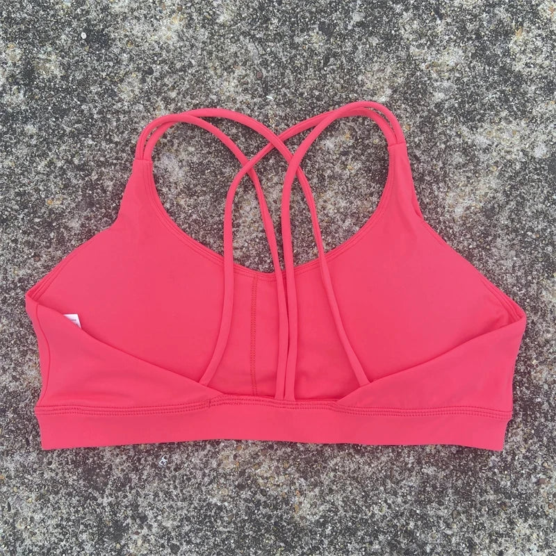 Women Cross Training Bra With Chest Pad For Gym Yoga