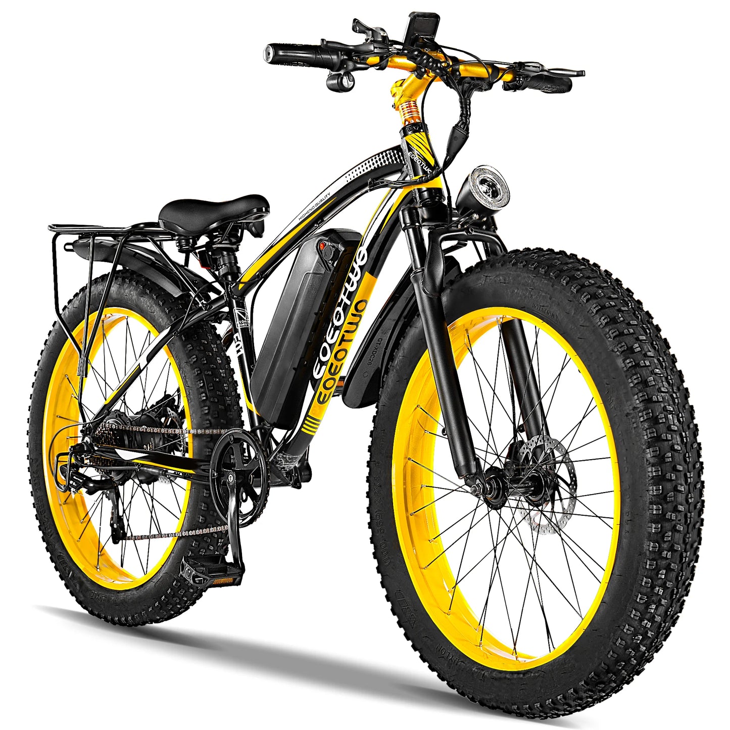 EOEOTWO Electric Fat Tire Mountain Bike 1500W Peak Motor