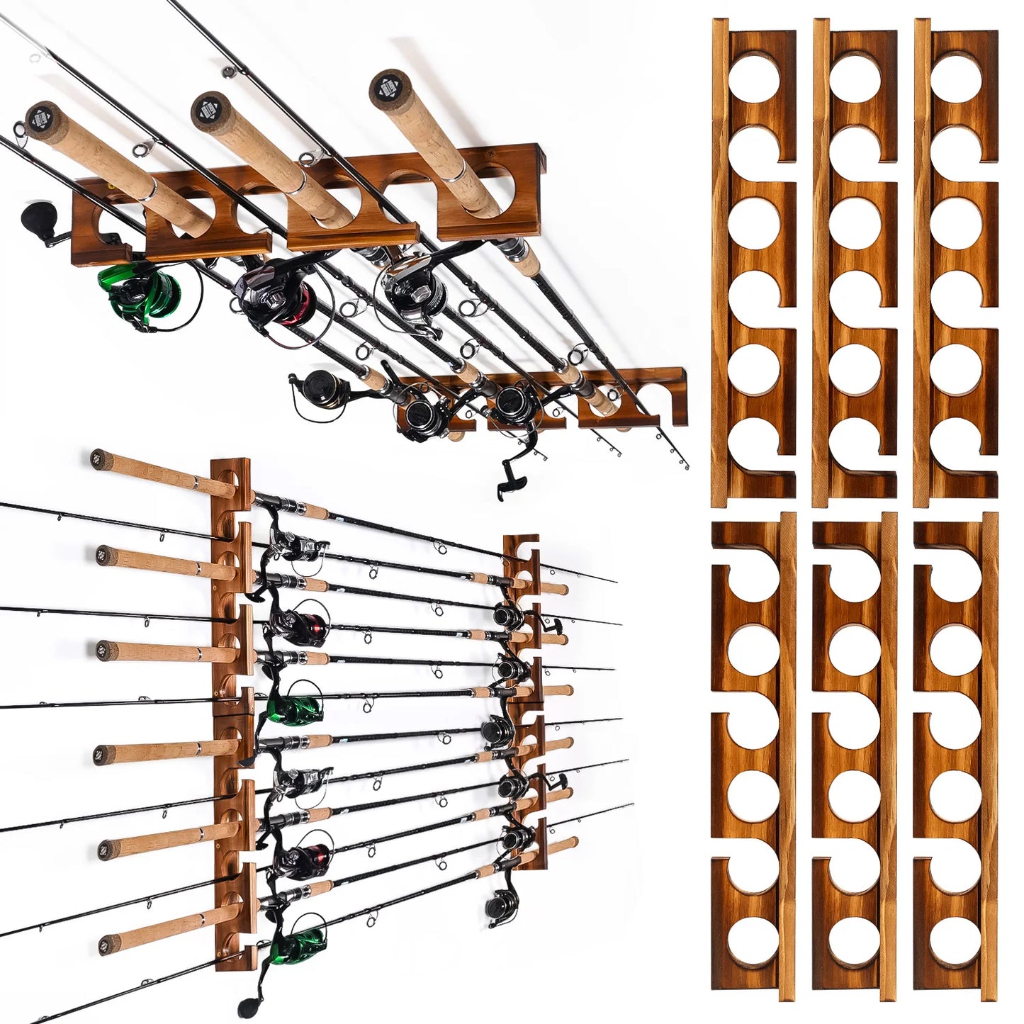 Ghosthorn Fishing Pole Rack Wall And Ceiling Mount