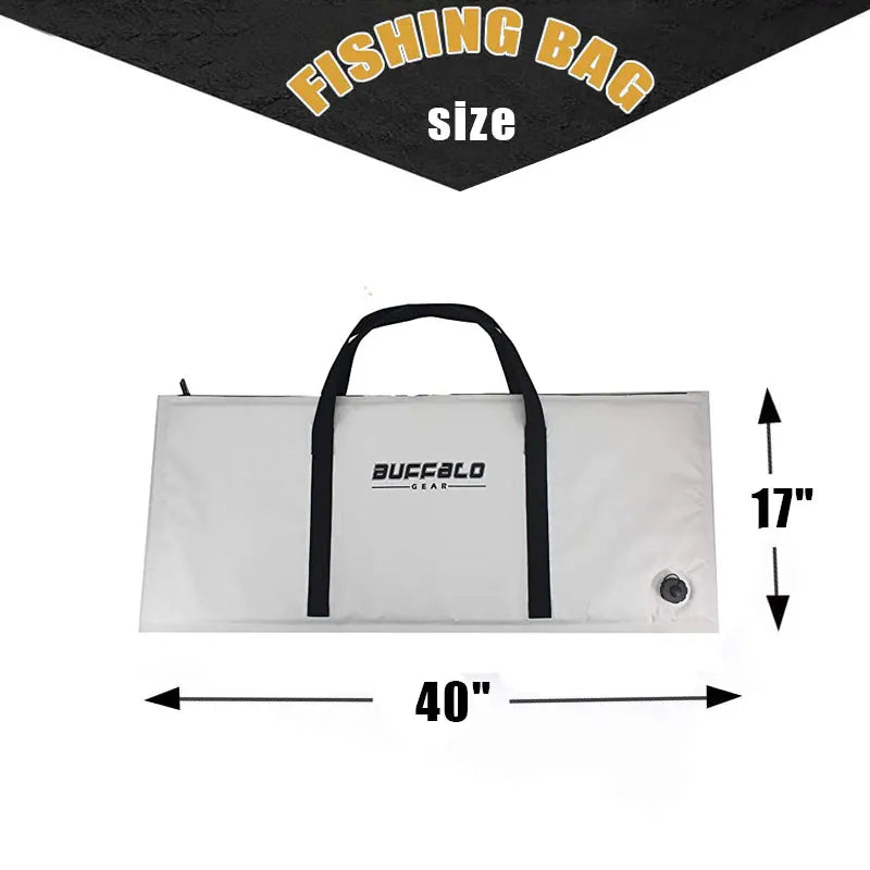 Insulated Fish Cooler Bag With Drain Plug For Kayak Beach