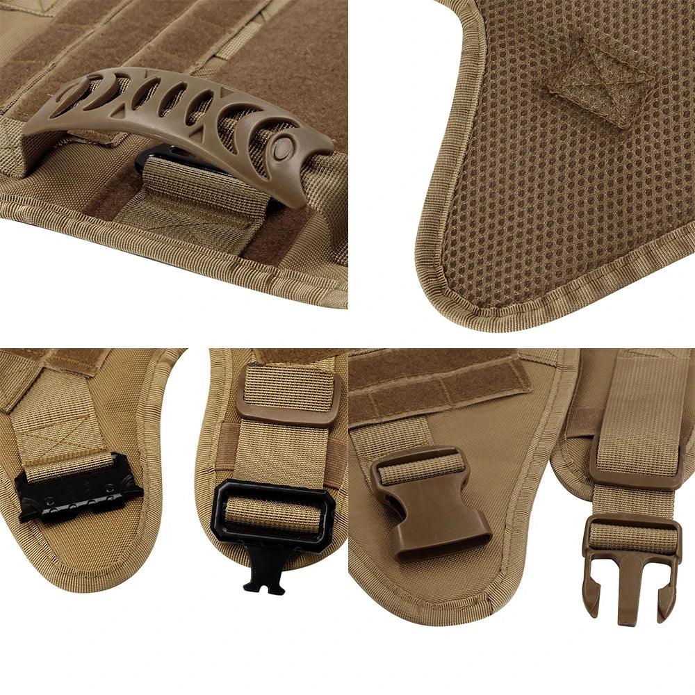 Large Dog Harness And Leash Set, Padded Nylon Vest
