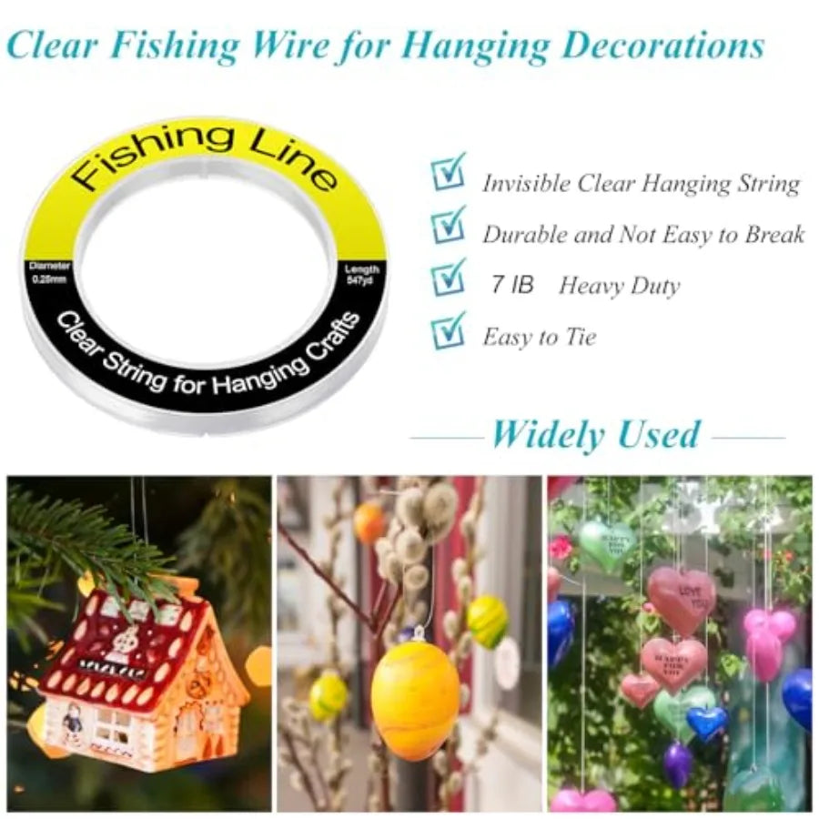 Monofilament Fishing Line Nylon String For Hanging Crafts