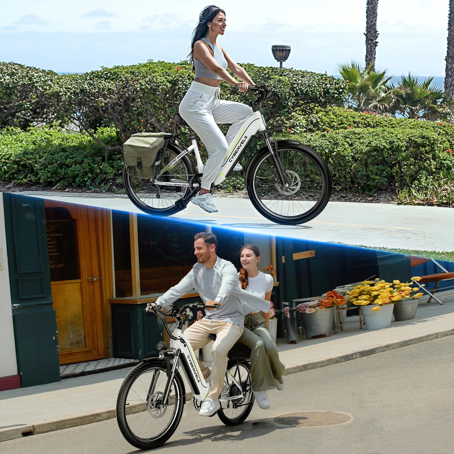 CYBERVELO Step-Through 1000W Peak 48V 25Ah Electric Bike EK7