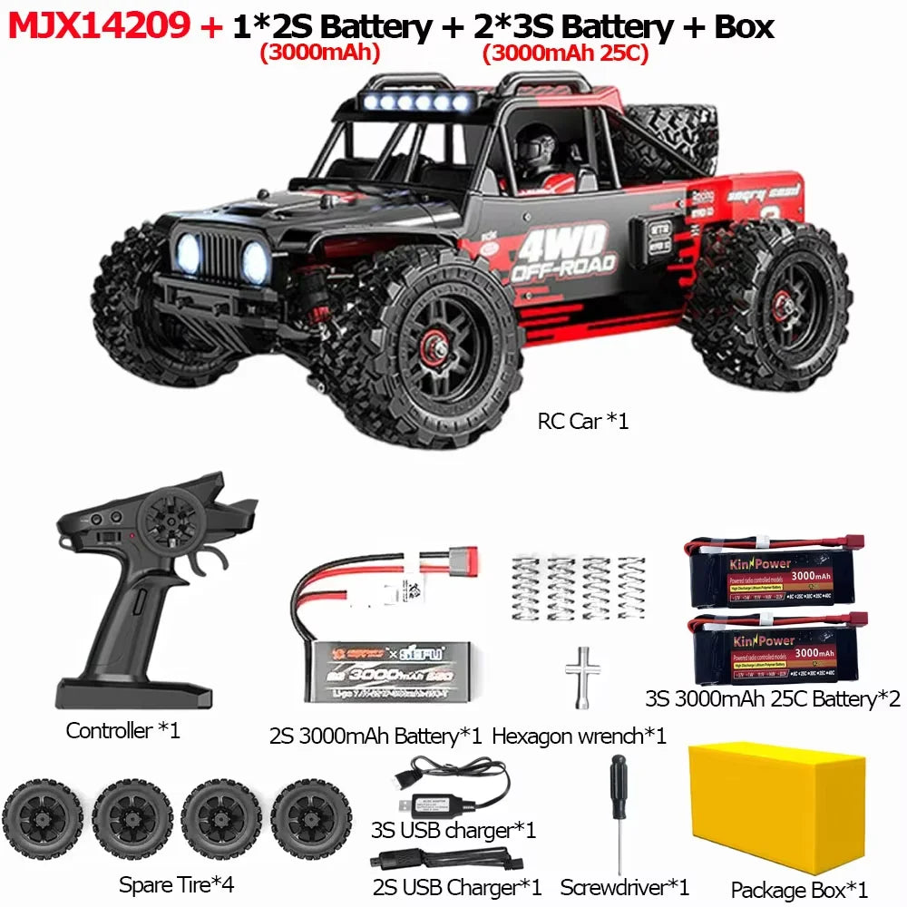 14209 Brushless RC Car 4WD Offroad Racing High Speed