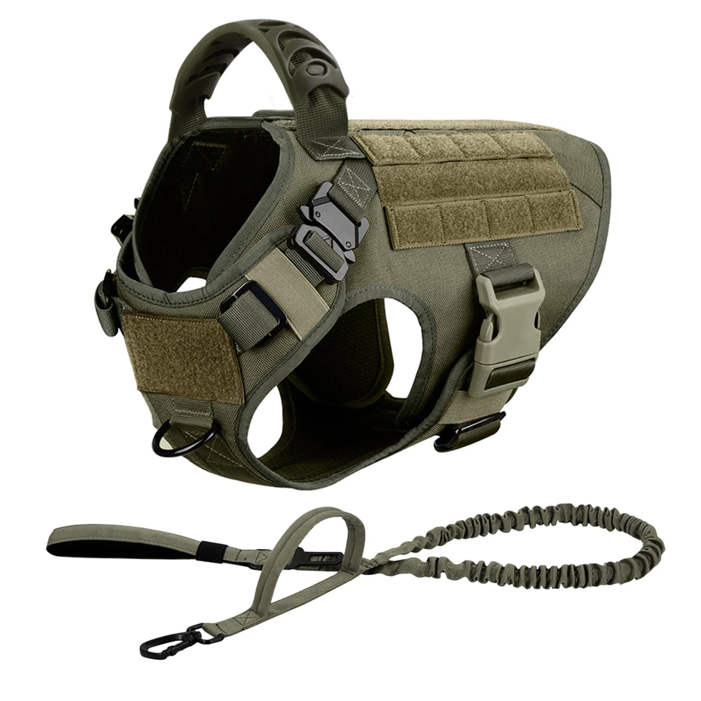 Large Dog Harness And Leash Set, Padded Nylon Vest