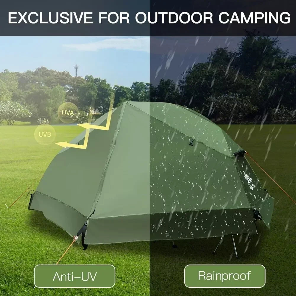 Night Cat Waterproof Camping Cot Tent Off-Ground Bed Mosquito Net