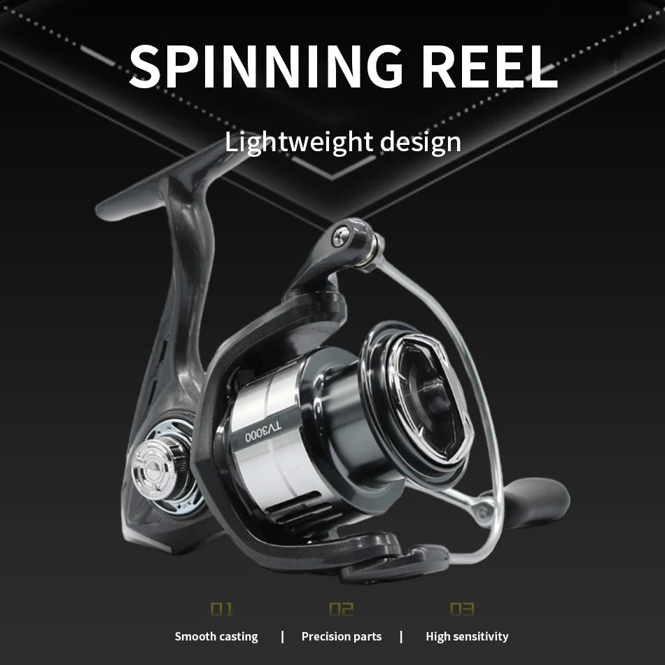 Rooblinos Spinning Fishing Reel Lightweight 5 Plus 1BB
