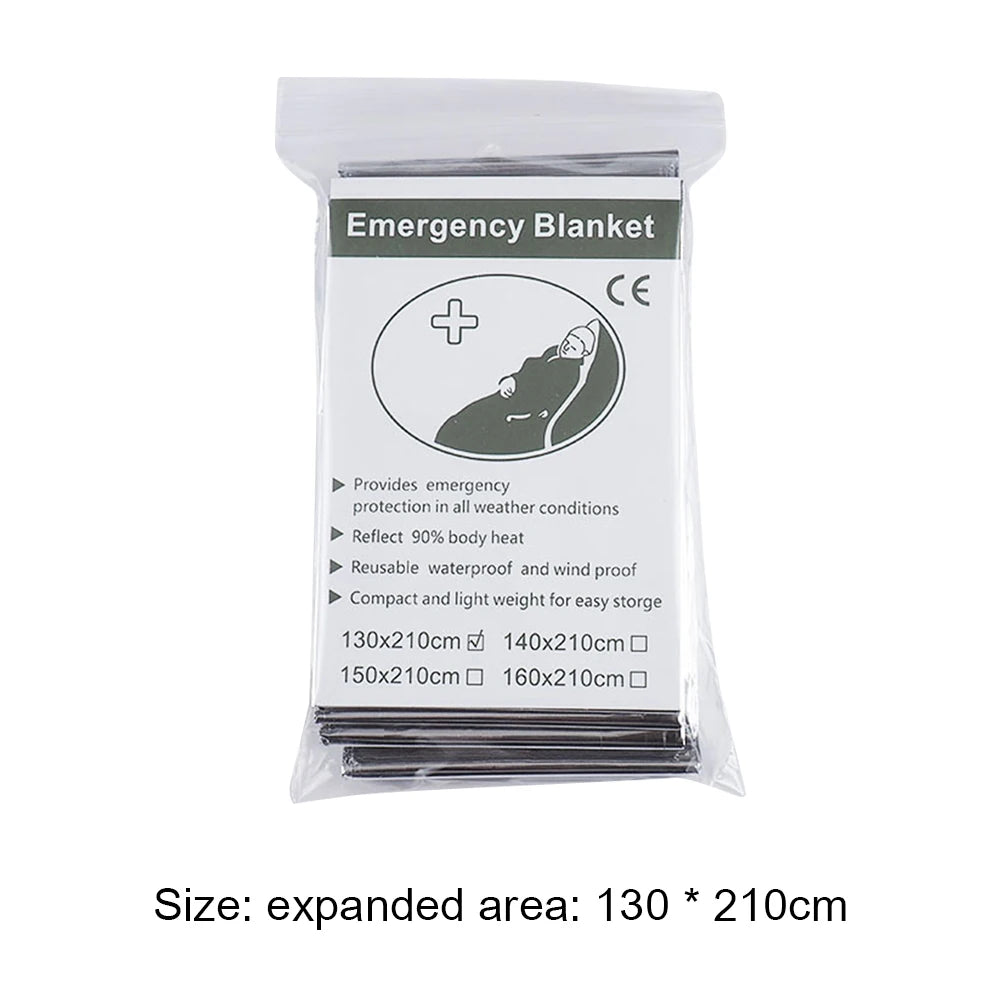 Emergency Mylar Space Blanket for Outdoor Hiking and Travel