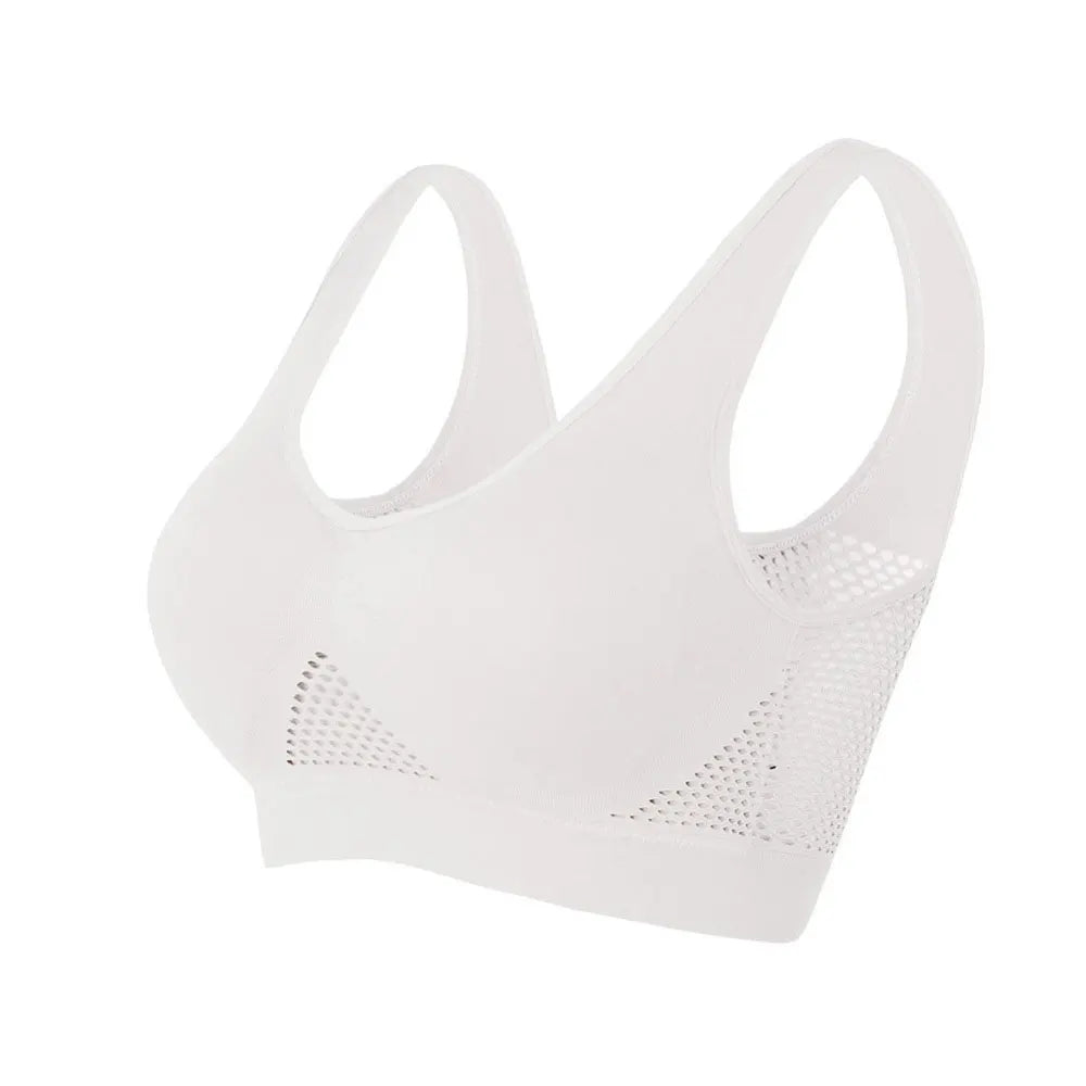 Breathable Wireless Sports Bra Top Removable Pads for Women