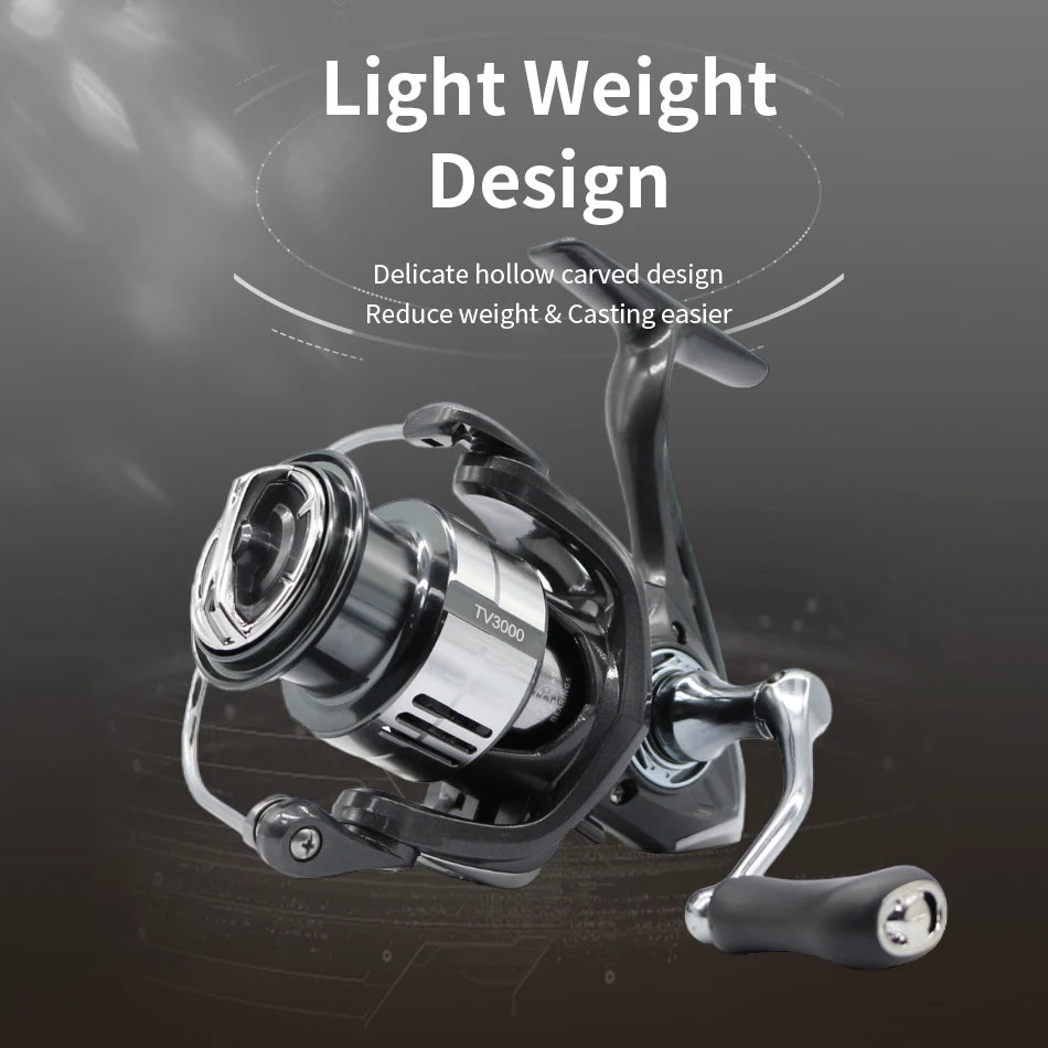 Rooblinos Spinning Fishing Reel Lightweight 5 Plus 1BB
