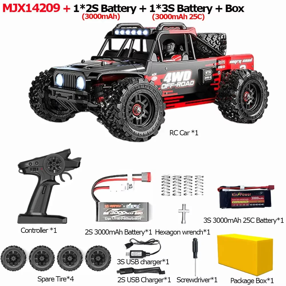 14209 Brushless RC Car 4WD Offroad Racing High Speed