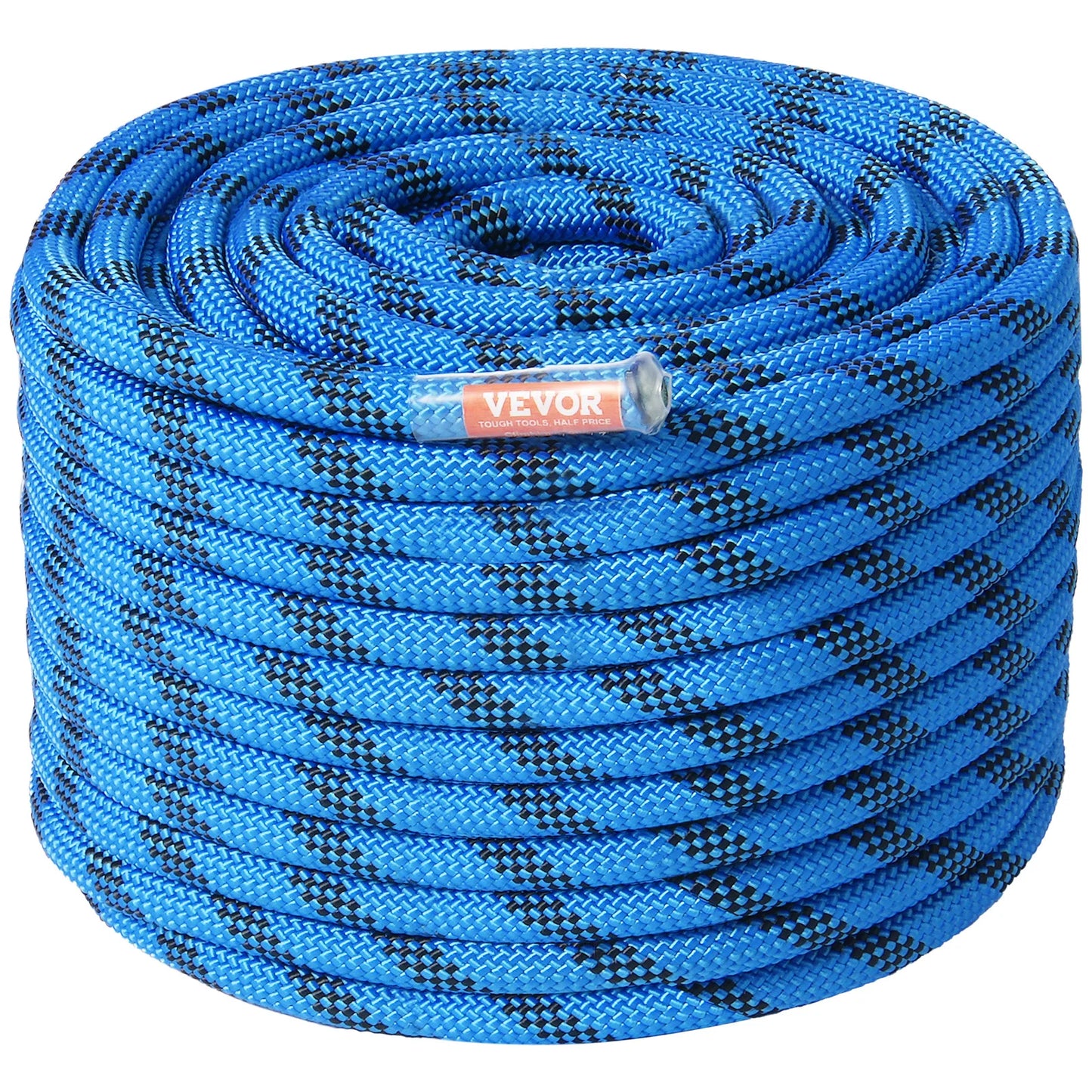VEVOR Static Climbing Rope With Steel Snap Hooks 32kN