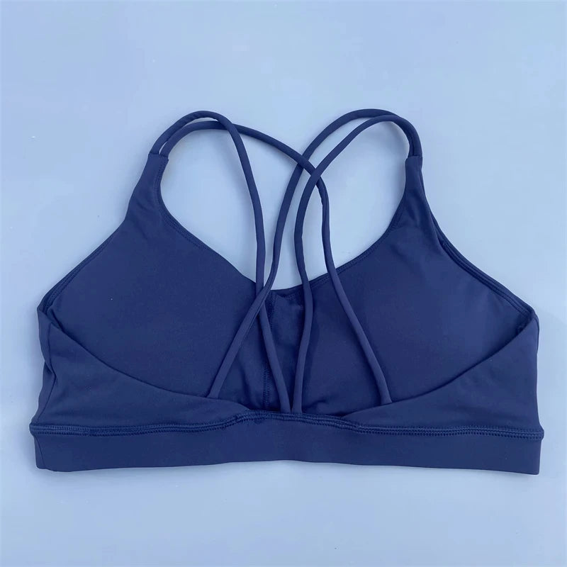 Women Cross Training Bra With Chest Pad For Gym Yoga