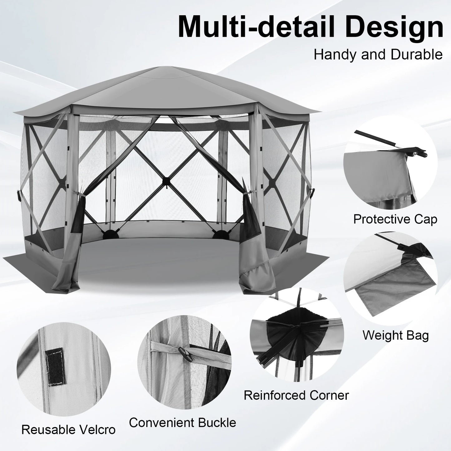Cobizi Pop Up Gazebo Screen Tent With Removable Roof