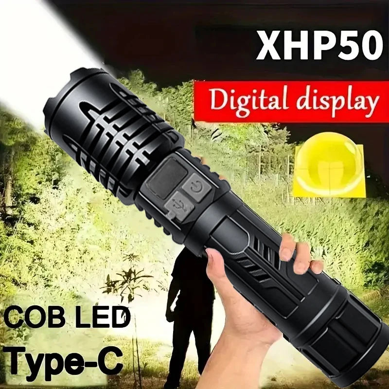 Skywolfeye Waterproof Tactical Flashlight 5 Modes Rechargeable