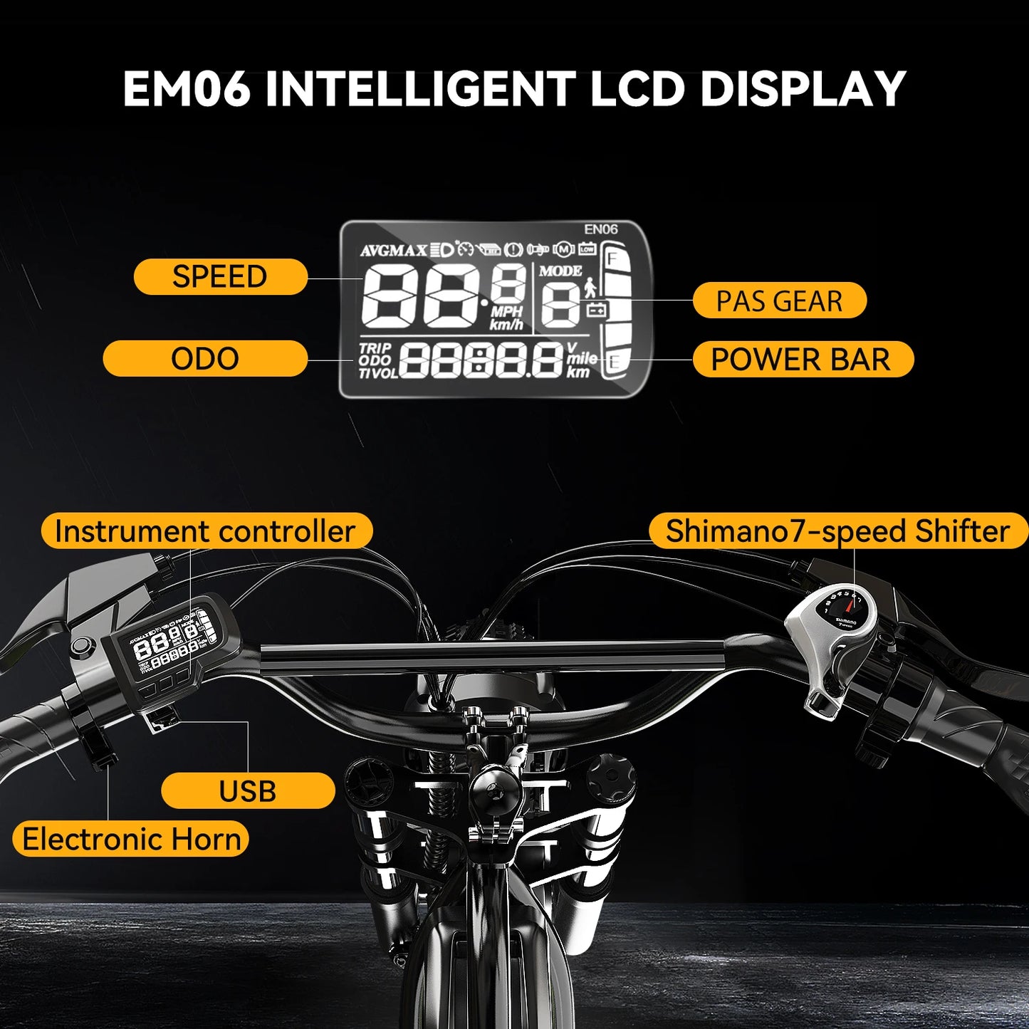 CYBERVELO EK11 1600W Full Suspension Electric Bike
