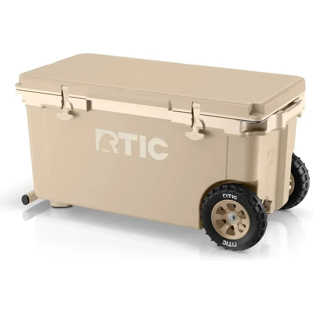 Lightweight Wheeled Cooler Portable Ice Chest for Beach Picnics