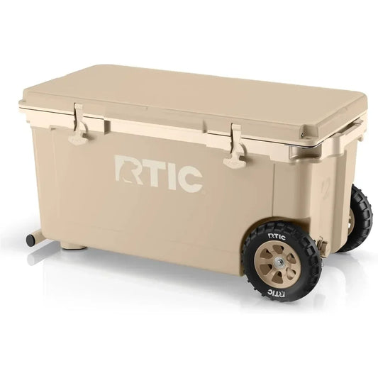 Lightweight Wheeled Cooler Portable Ice Chest for Beach Picnics