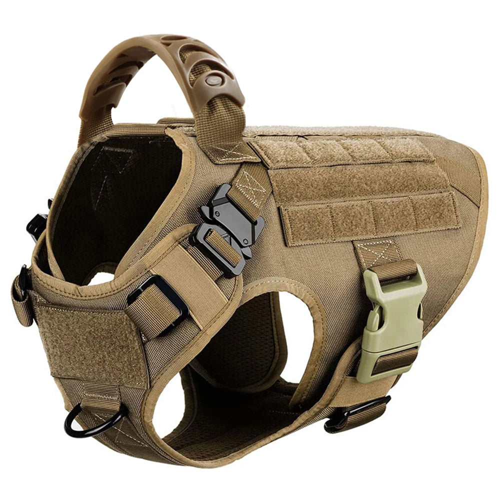Large Dog Harness And Leash Set, Padded Nylon Vest