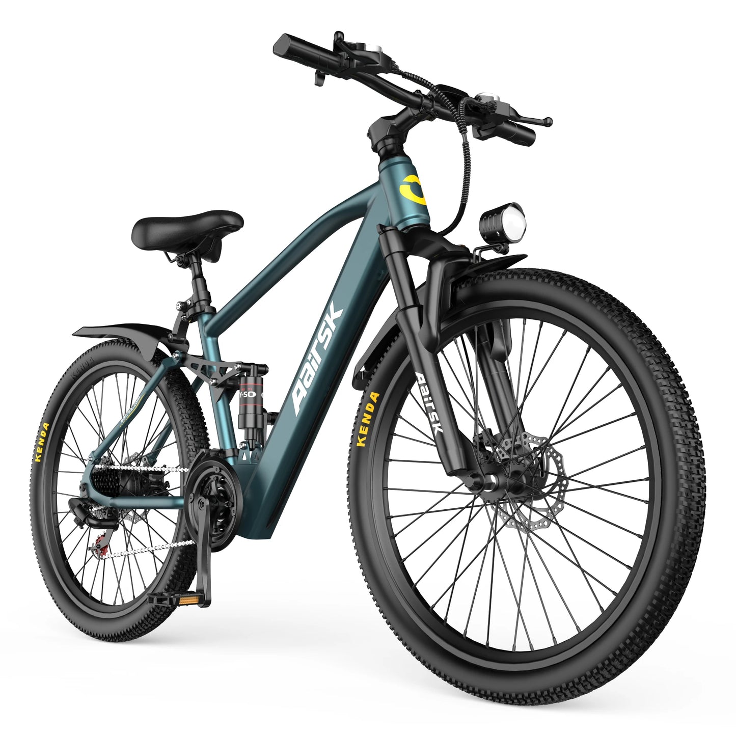 EOEOTWO Electric Fat Tire Mountain Bike 1500W Peak Motor