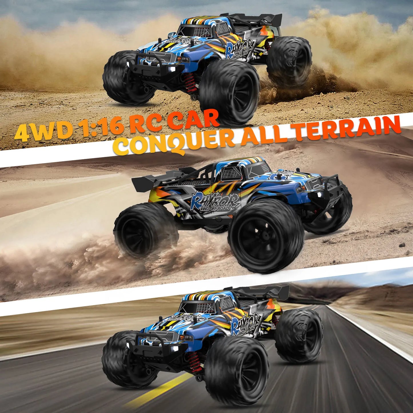 RHYBOR Remote Control Off Road 4x4 Buggy Car