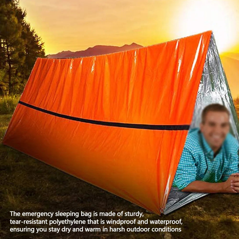 APWIKOGER Emergency Mylar Thermal Blanket Survival Sleeping Bag