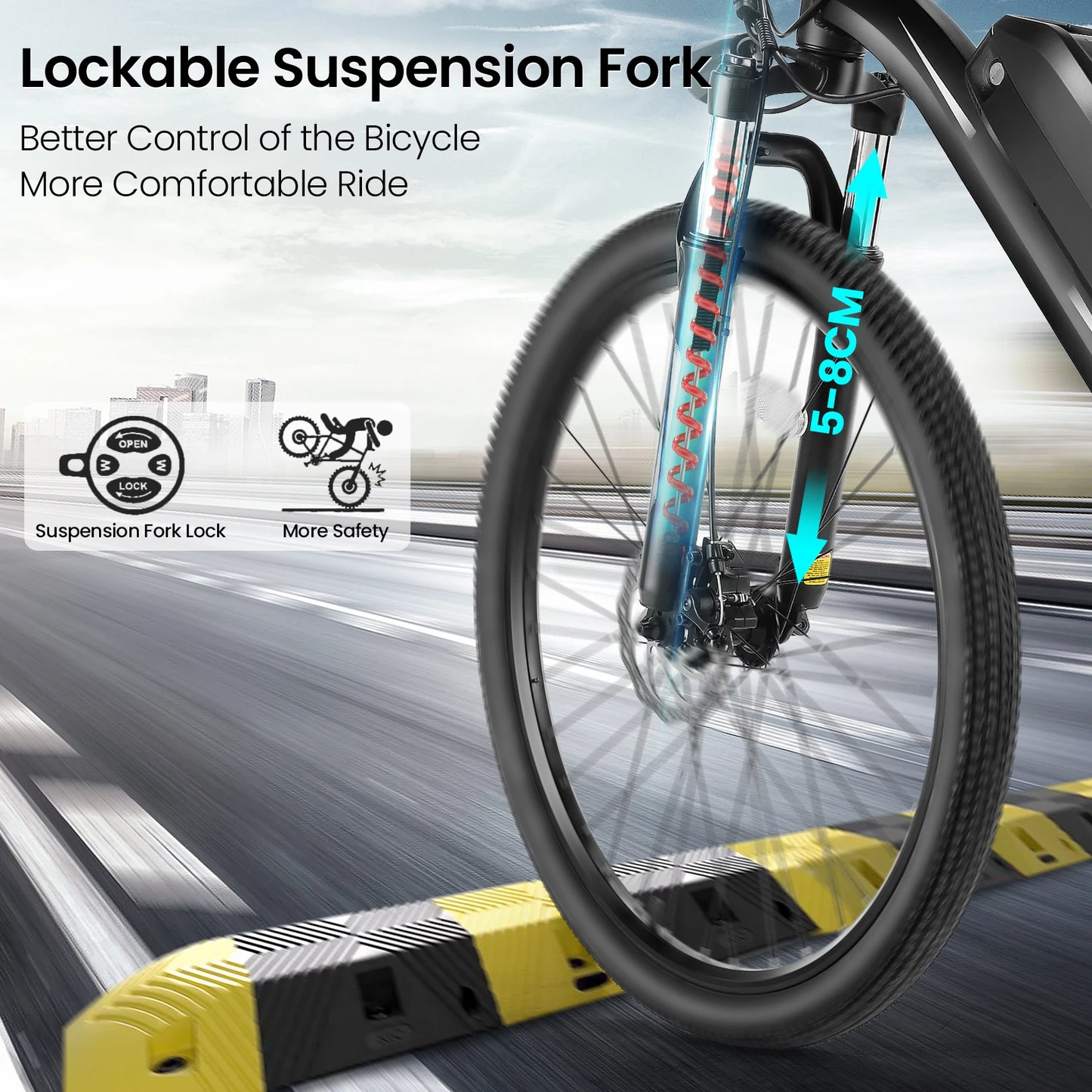 Vivi Electric Bike With Removable Battery 500W Peak Motor