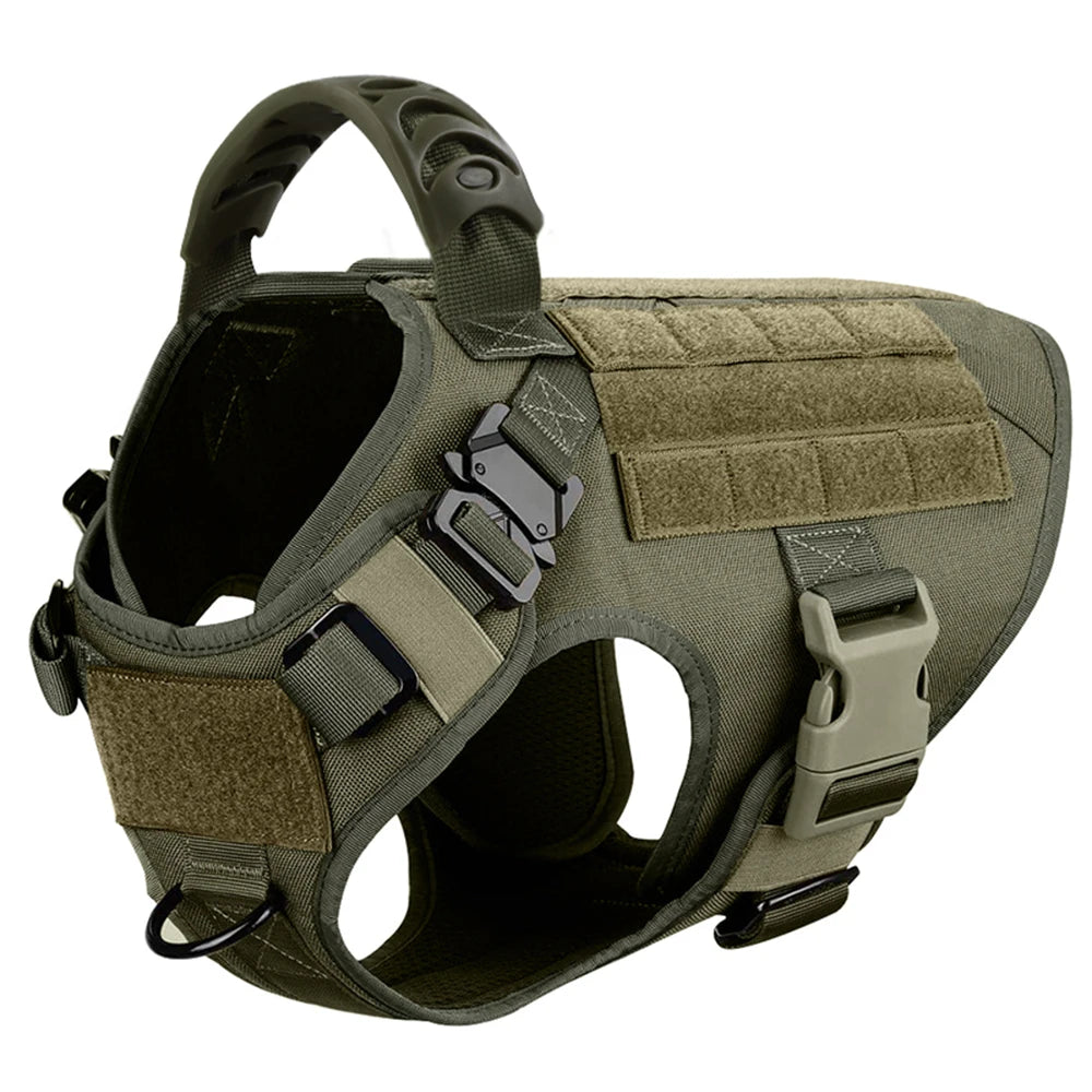 Large Dog Harness And Leash Set, Padded Nylon Vest