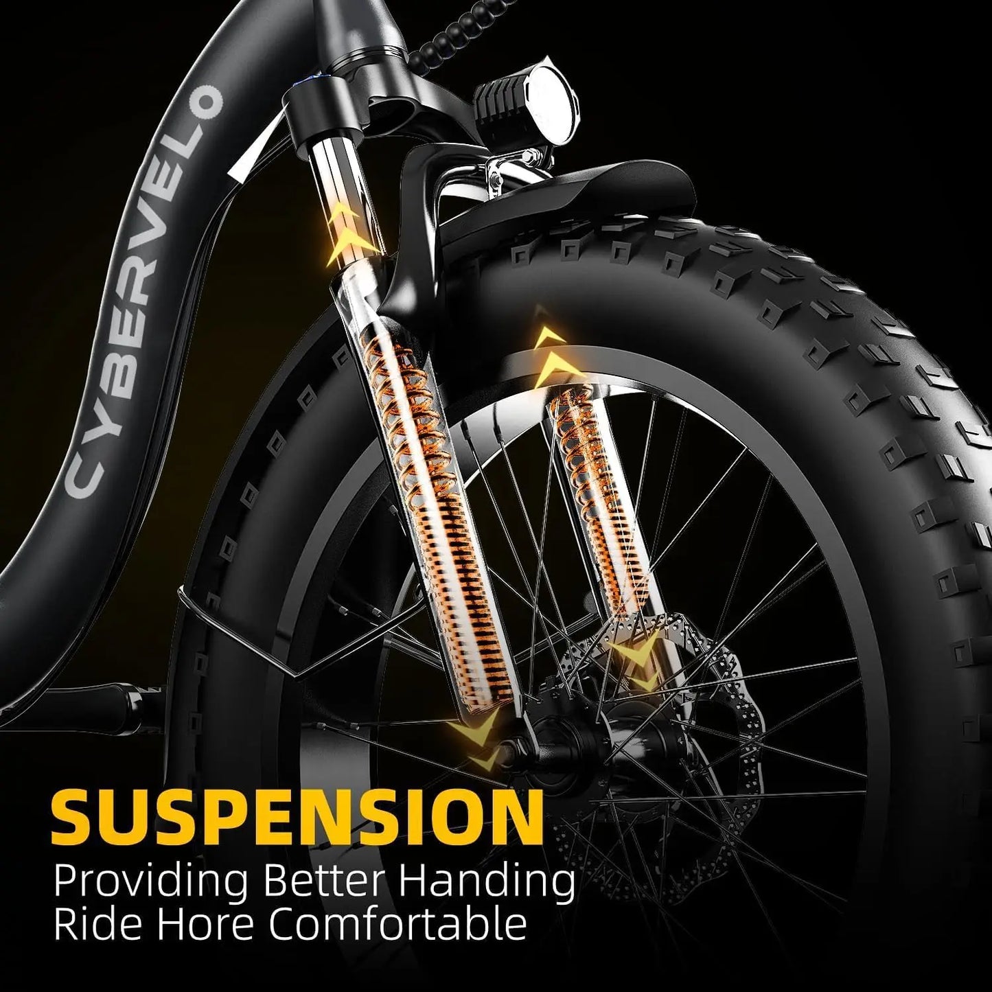 CYBERVELO 1000W Electric Fat Tire E Bike Foldable EK4 EK5