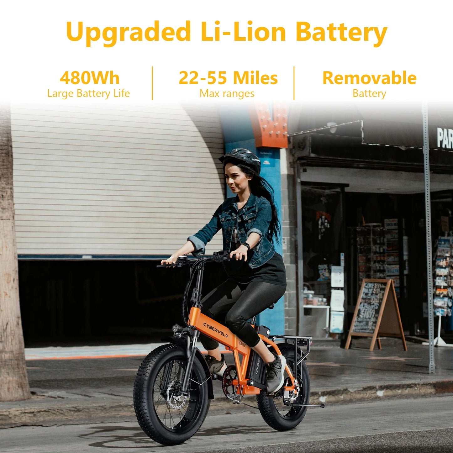 CYBERVELO Mars700 1000W Electric Fat Tire Bike All Terrain