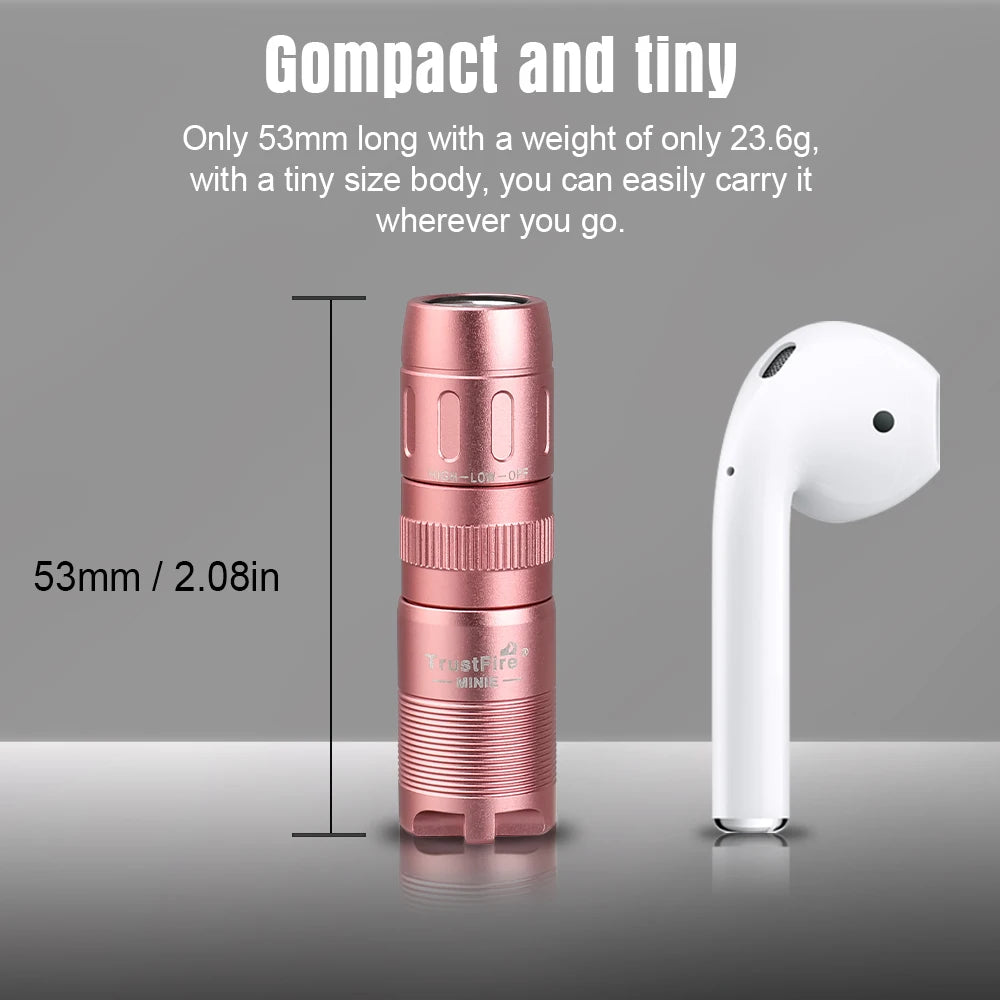 TrustFire MINIE EDC Flashlight Magnetic LED Rechargeable Keychain