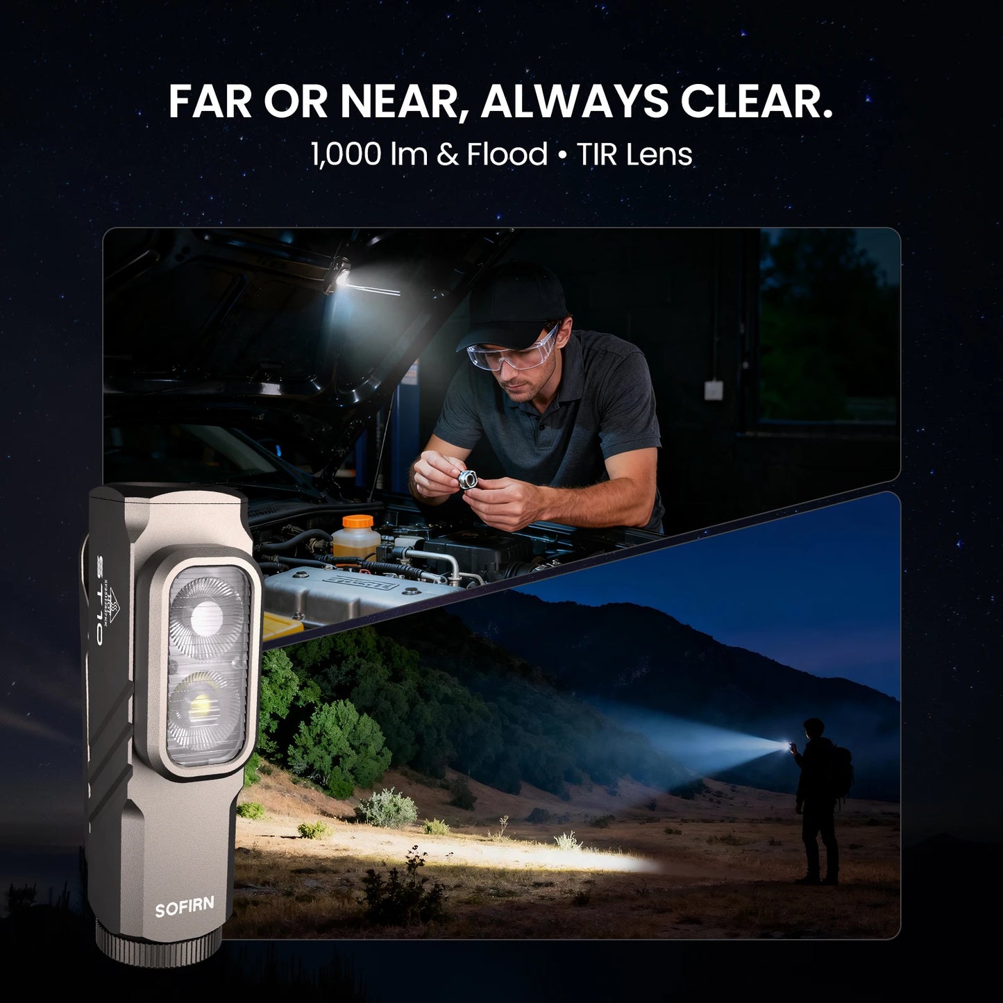 Sofirn Mini ST10 1000LM USB C Rechargeable Flashlight