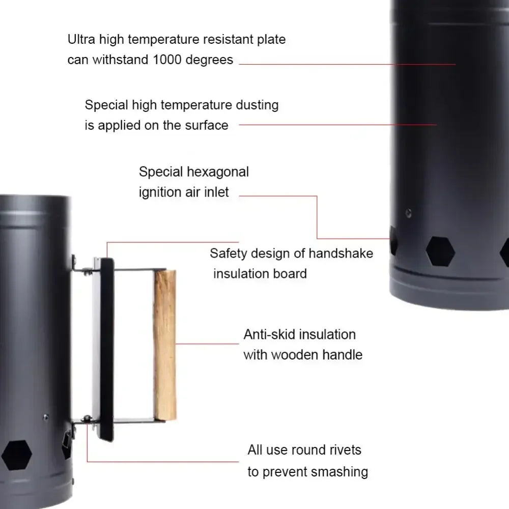 Dutrieux Spark Bucket Charcoal Igniter for Barbecue Stove