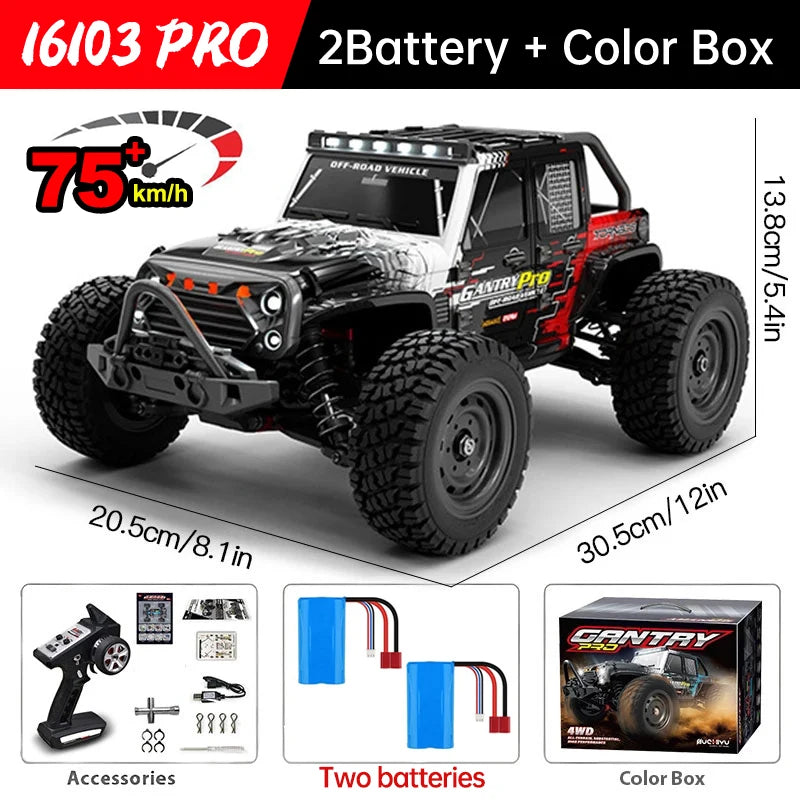 WLtoys Brushless 4WD RC Off Road Car 70kmh Speed Performance