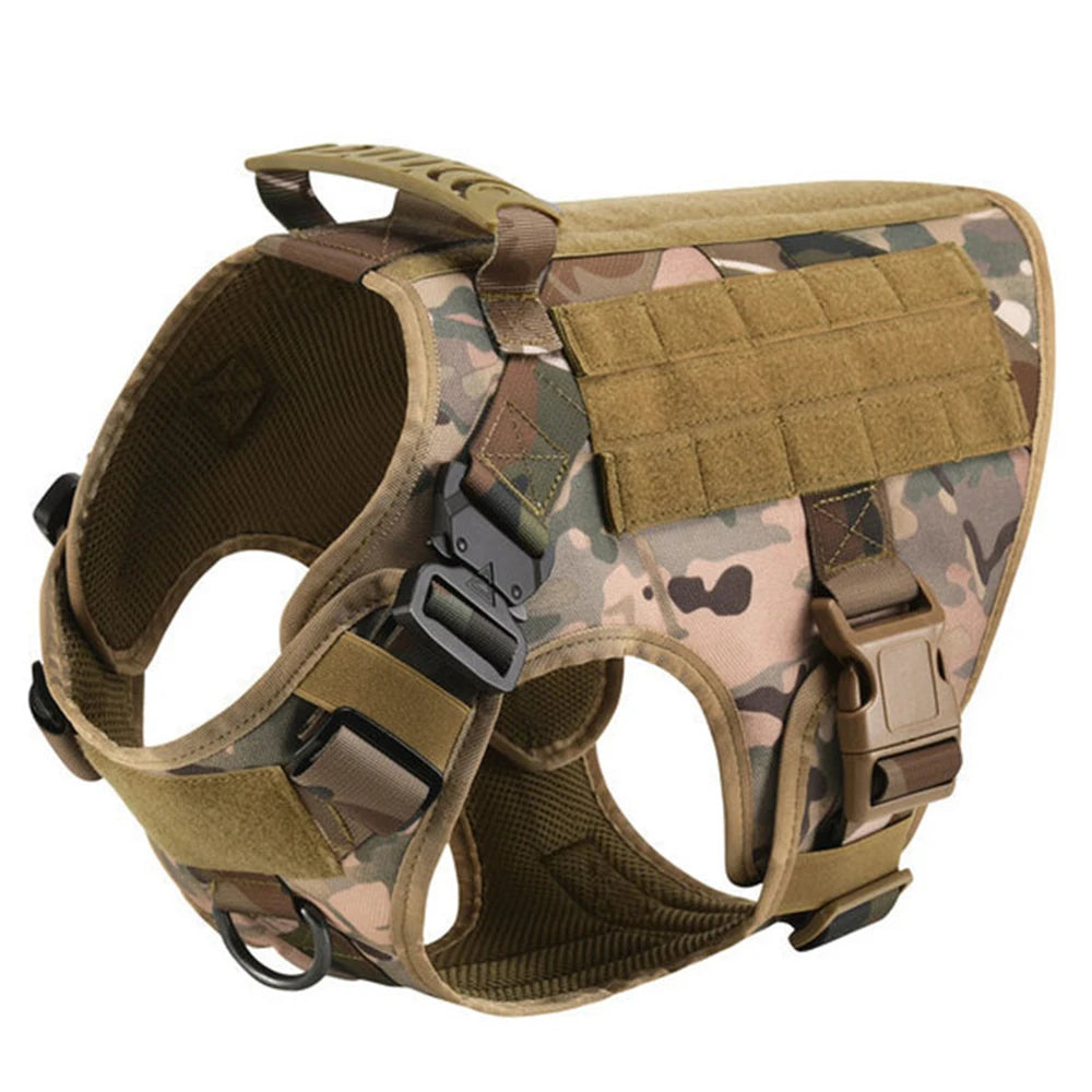 Large Dog Harness And Leash Set, Padded Nylon Vest