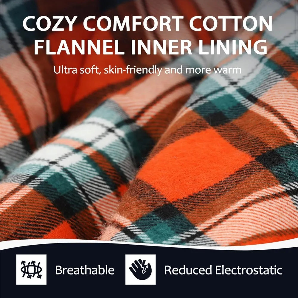 YTYIN Cotton Flannel Sleeping Bag for Adults 4 Season
