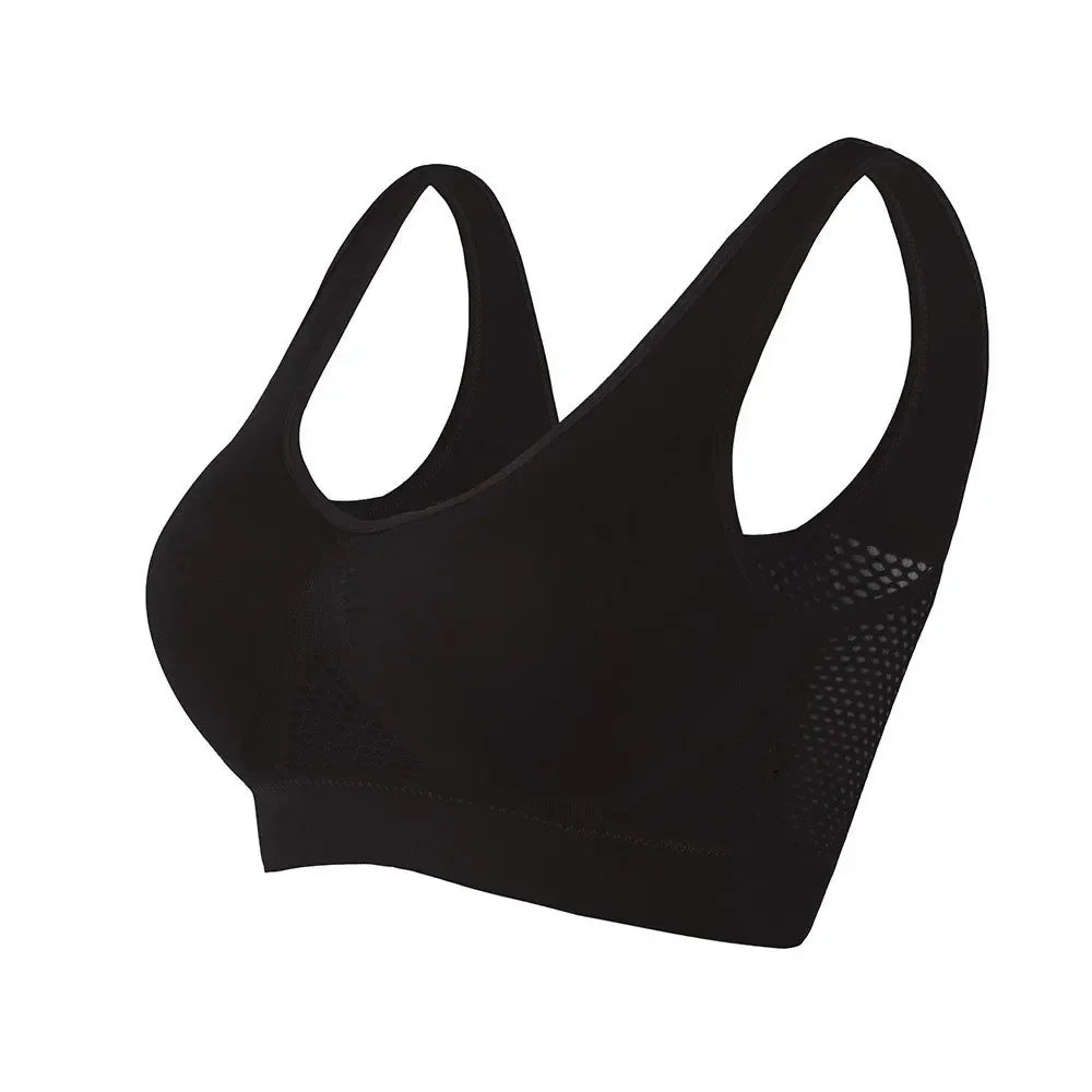Breathable Wireless Sports Bra Top Removable Pads for Women