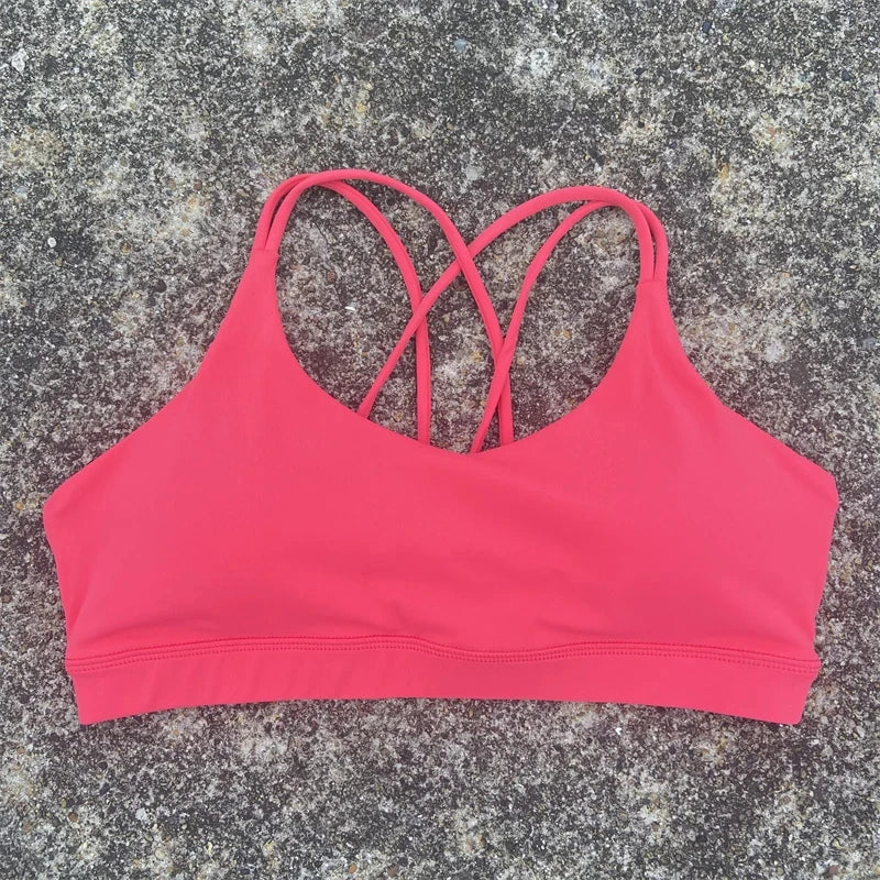 Women Cross Training Bra With Chest Pad For Gym Yoga