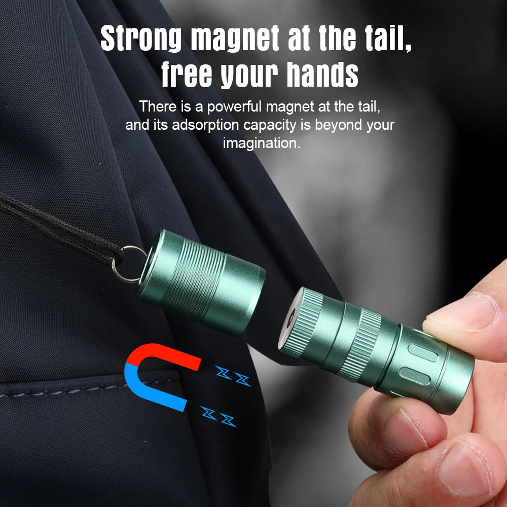 TrustFire MINIE EDC Flashlight Magnetic LED Rechargeable Keychain
