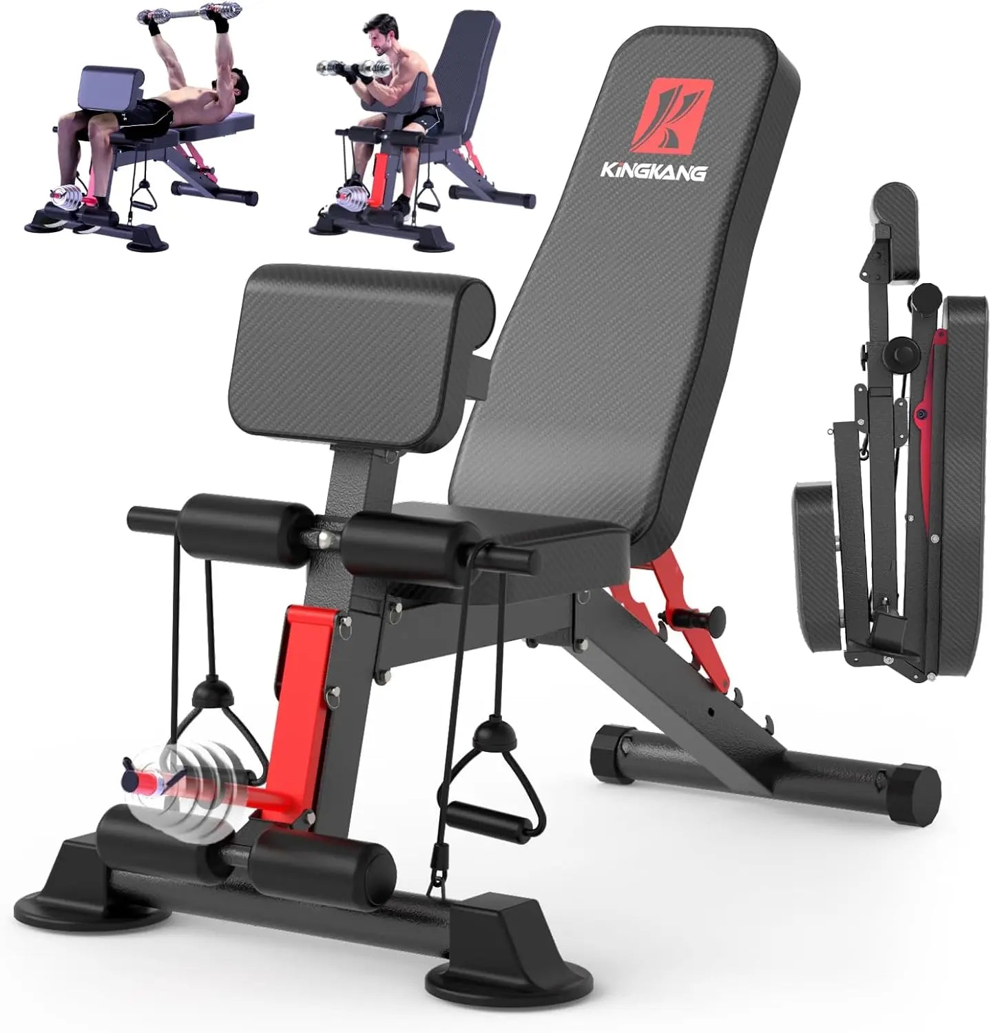 14 In 1 Foldable Dumbbell Bench With 1000 Lb Capacity For Full Body Workout