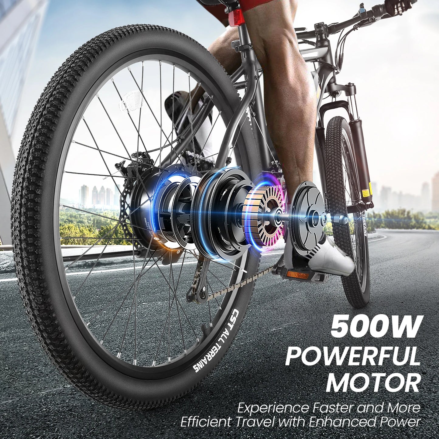 Vivi Electric Bike With Removable Battery 500W Peak Motor