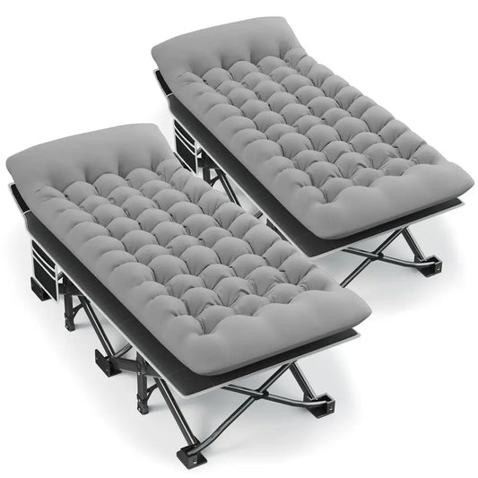 YTYIN Portable Camping Cot With Thick Mattress