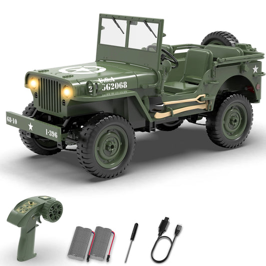 EXHOBBY Remote Control Crawler Willys Jeep Off Road Vehicle