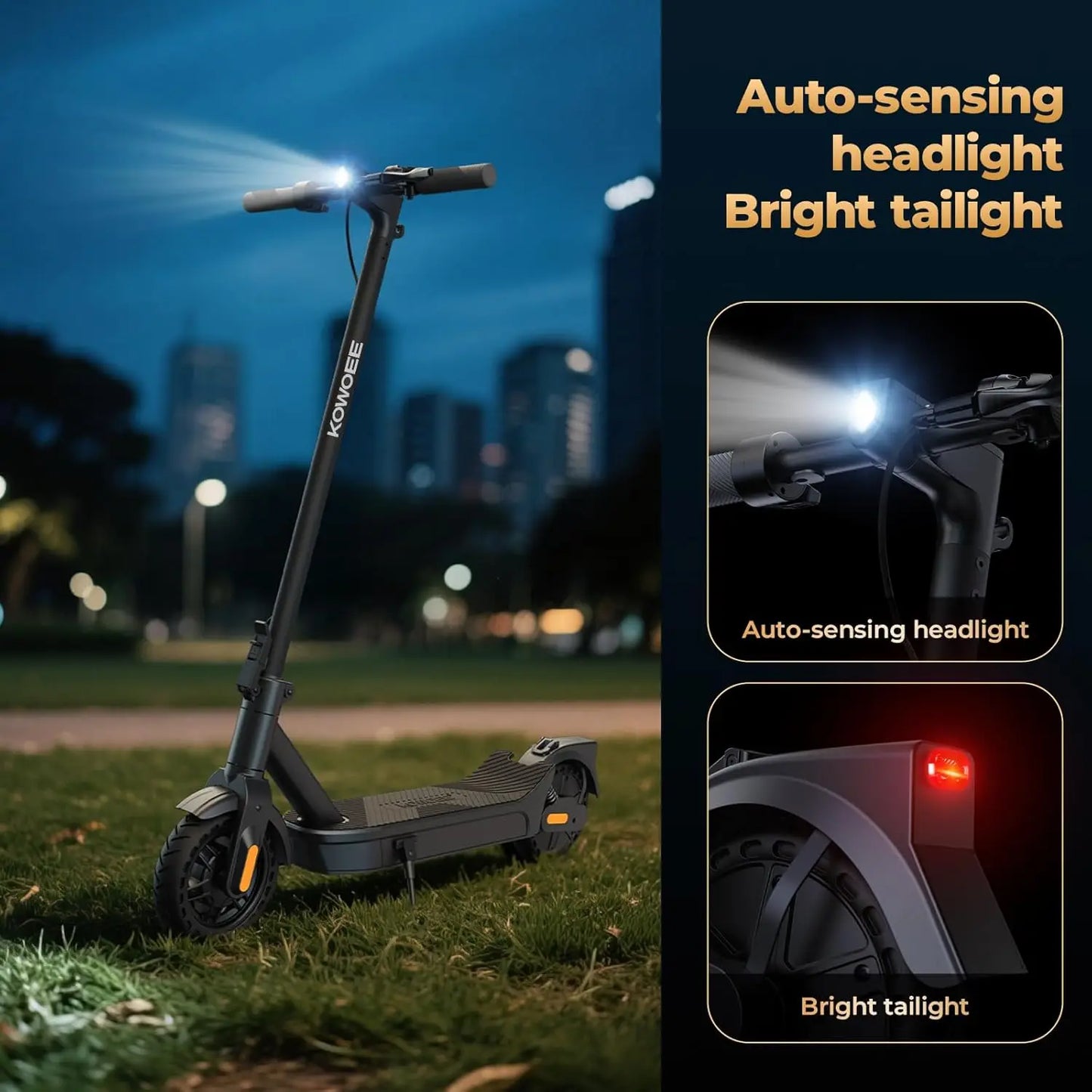Electric Scooter With 500W Motor Dual Suspension Foldable App Control For Adults