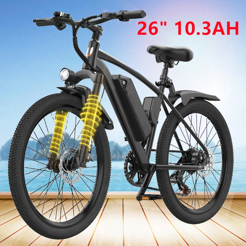 Electric Mountain Bike For Adults 600W Ebike 19.9 mph