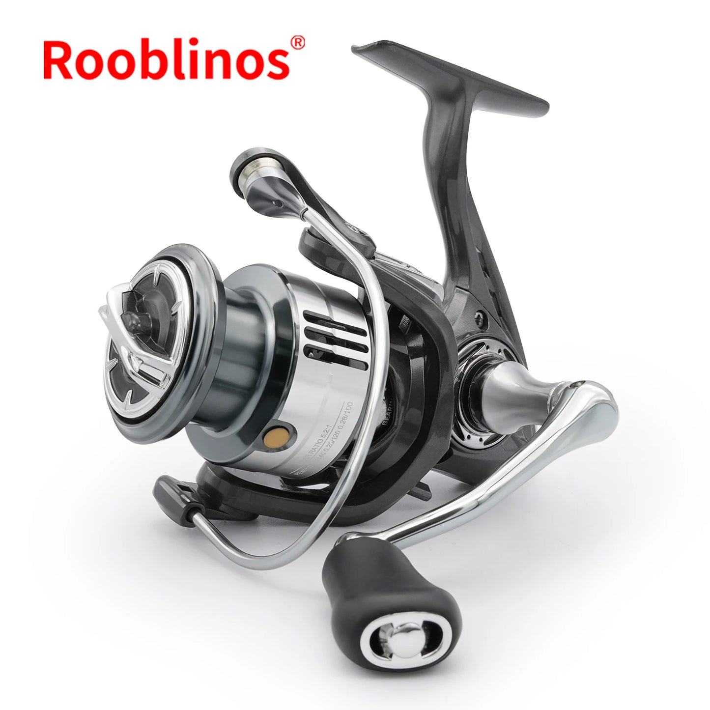 Rooblinos Spinning Fishing Reel Lightweight 5 Plus 1BB