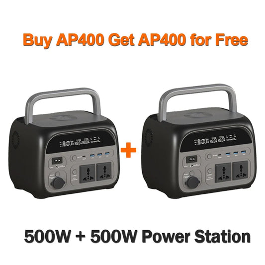 CTOLITY 500W Portable Power Station LiFePO4 Solar Generator