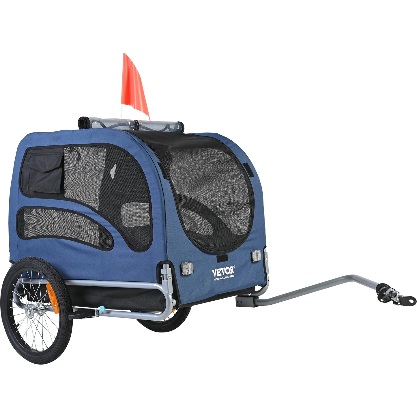 SucceBuy 100Lbs Pet Bike Trailer Carrier For Dogs Travel