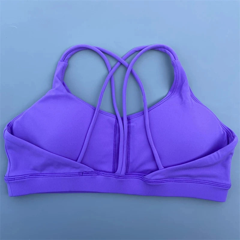 Women Cross Training Bra With Chest Pad For Gym Yoga